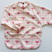 Long Sleeved Baby Bib - Pink Bow image 6