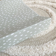 Anti-Roll Wedge Changing Mat - Sage Green Spotty Print image 3