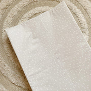 Anti-Roll Wedge Changing Mat - Greige Dash Print image 2