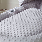 Grey Dimple Grey Wicker Baby Moses Basket With Stand image 7