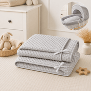 Grey Dimple Moses Basket Bedding Set (Basket Not Included!) image 2