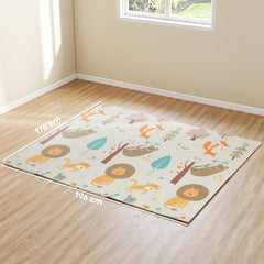 AIYAPLAY Double-Sided Foldable Baby Play Mat – Animal Design