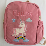 Handcrafted Unicorn Charm Corduroy Bag image 1