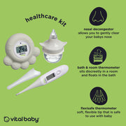 Vital Baby Healthcare Kit with Decongester, Room, Bath & Baby Thermometer image 3