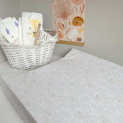Anti-Roll Wedge Changing Mat - Delicate seashell print image 4