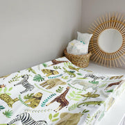 Anti-Roll Wedge Changing Mat - Safari Animals Print image 3