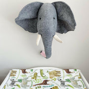Anti-Roll Wedge Changing Mat - Safari Animals Print image 5