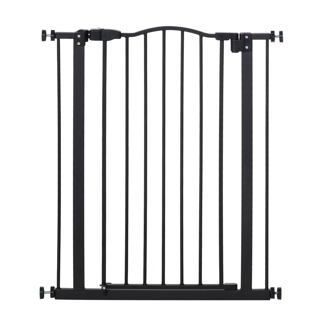 PawHut Pressure Fit Baby Safety Gate – 74–80cm, Black