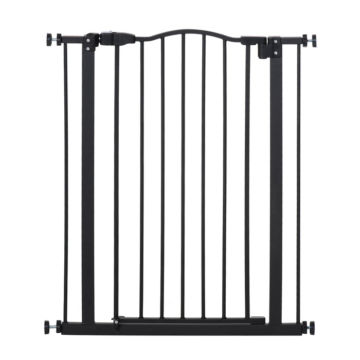 PawHut Pressure Fit Baby Safety Gate – 74–80cm, Black