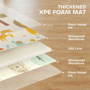 AIYAPLAY Double-Sided Foldable Baby Play Mat – Animal Design image 4