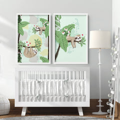 Jungle Nursery Wall Art Prints – Set of 2