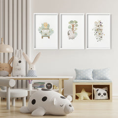 Jungle Nursery Wall Art Prints – Set of 3