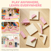 AIYAPLAY 12-Piece Modular Kids Play Sofa – Pink image 7