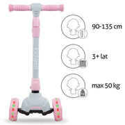 Kidwell JAX Folding 3-Wheel Scooter with LED Wheels – Ages 3+ | 2 Colours image 10