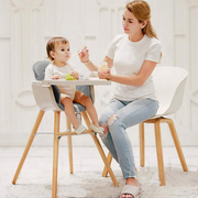 Callowesse Elata 3-In-1 Scandi Wooden Highchair – Grey image 8
