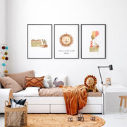 Animal Nursery Wall Art Prints – Set of 3 image 2