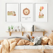 Animal Nursery Wall Art Prints – Set of 3 image 3