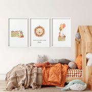 Animal Nursery Wall Art Prints – Set of 3 image 1