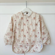 Long Sleeved Baby Bib - Alpacas image 2