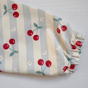 Long Sleeved Baby Bib - Cherry Stripe image 5