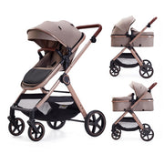 LORTSYBAB 2-in-1 Baby Stroller | Convertible Pram for 0-36 Months – Beige image 1