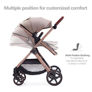LORTSYBAB 2-in-1 Baby Stroller | Convertible Pram for 0-36 Months – Beige image 3