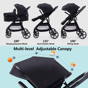 LORTSYBAB 2-in-1 Folding Baby Stroller with Reversible Seat – 0–36 Months image 2