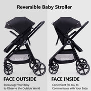 LORTSYBAB 2-in-1 Folding Baby Stroller with Reversible Seat – 0–36 Months image 3