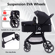 LORTSYBAB 2-in-1 Folding Baby Stroller with Reversible Seat – 0–36 Months image 5