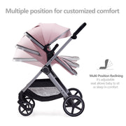 LORTSYBAB 2-in-1 Baby Stroller | Convertible Pram 0-36 Months (Pink) image 3