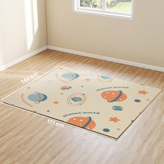 AIYAPLAY Double-Sided Space Baby Play Mat – 177 x 146 cm