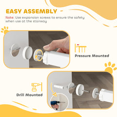 PawHut Baby & Pet Safety Gate – Pressure Fit, 76–82cm