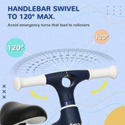 AIYAPLAY Baby Balance Bike, with Adjustable Seat, for 1.5-3 Years - Blue image 4