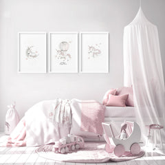 Nursery Wall Art Prints – Set of 3