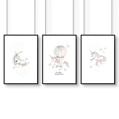 Nursery Wall Art Prints – Set of 3