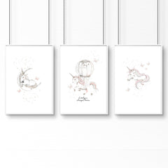 Nursery Wall Art Prints – Set of 3