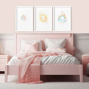 Rainbow Nursery Wall Art Prints – Set of 3 image 7