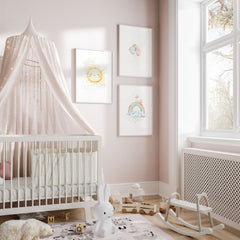 Rainbow Nursery Wall Art Prints – Set of 3