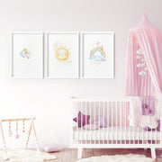 Rainbow Nursery Wall Art Prints – Set of 3 image 4