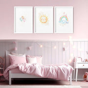 Rainbow Nursery Wall Art Prints – Set of 3 image 6