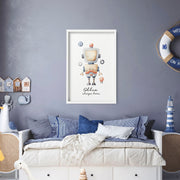 Retro Robot Nursery Wall Art Print image 5