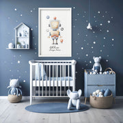 Retro Robot Nursery Wall Art Print image 3