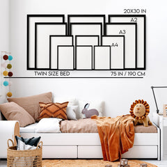 Safari Butterfly Nursery Wall Art Prints – Set of 3