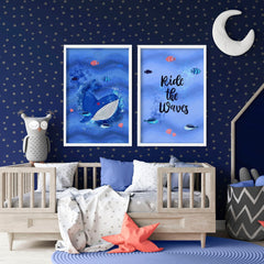 Ocean Nursery Wall Art Prints – Set of 2