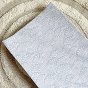 Anti-Roll Wedge Changing Mat - Blue Ocean Waves Print image 2