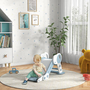 AIYAPLAY Foldable Kids Slide, Freestanding Baby Slide, for Ages 1.5-3 Years, Grey & Beige image 2