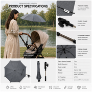 Premium Universal Baby Parasol / Umbrella - Fits All Pushchairs / Prams / Strollers And Buggies - Fits All Models image 6