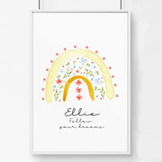 Personalised Rainbow Nursery Wall Art Prints image 5