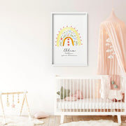 Personalised Rainbow Nursery Wall Art Prints image 2