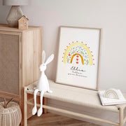 Personalised Rainbow Nursery Wall Art Prints image 3